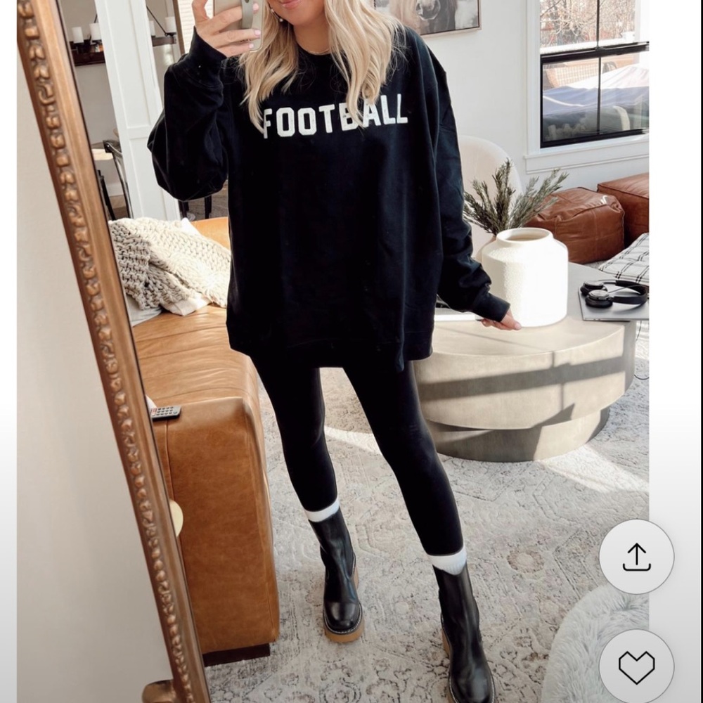Black Football Sweater